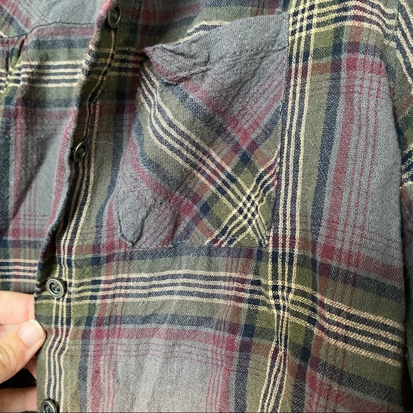 Plaid button up tunic - Picture 2 of 5